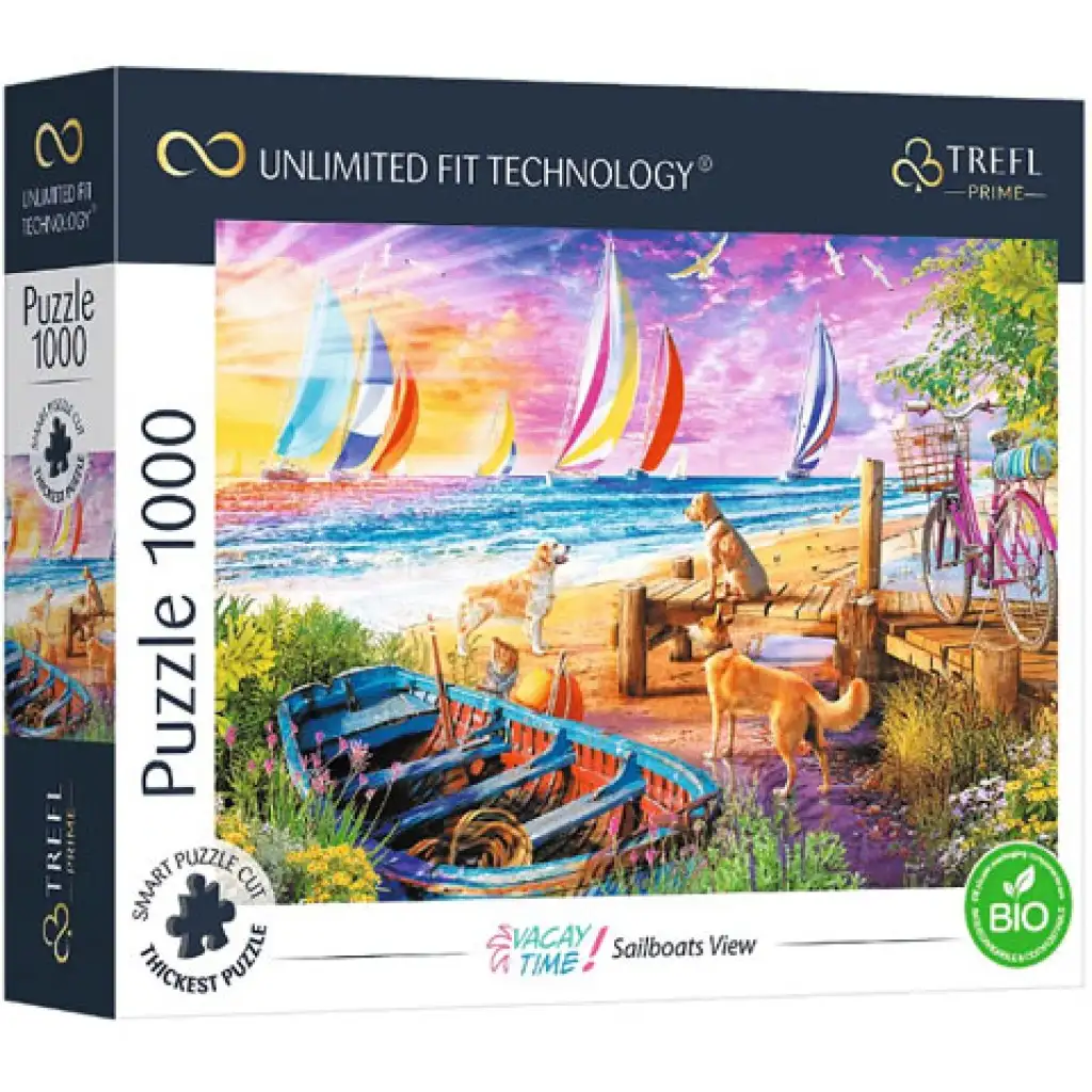 Segelboote auf dem Wasser 1000-teilige Puzzle - Trefl Bild 1