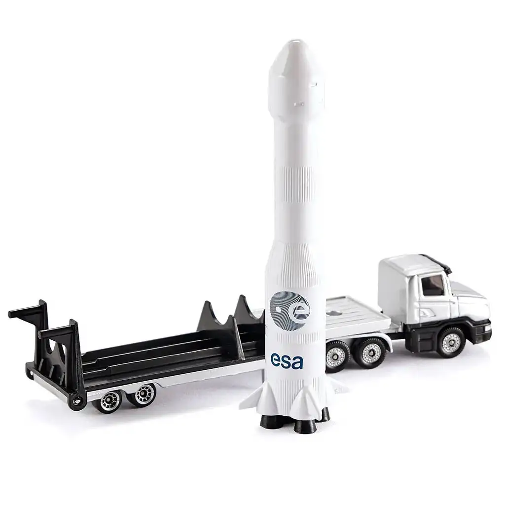 SIKU Raumfahrt-Missions-LKW mit Raketen-Anhänger 1/87 Bild 2