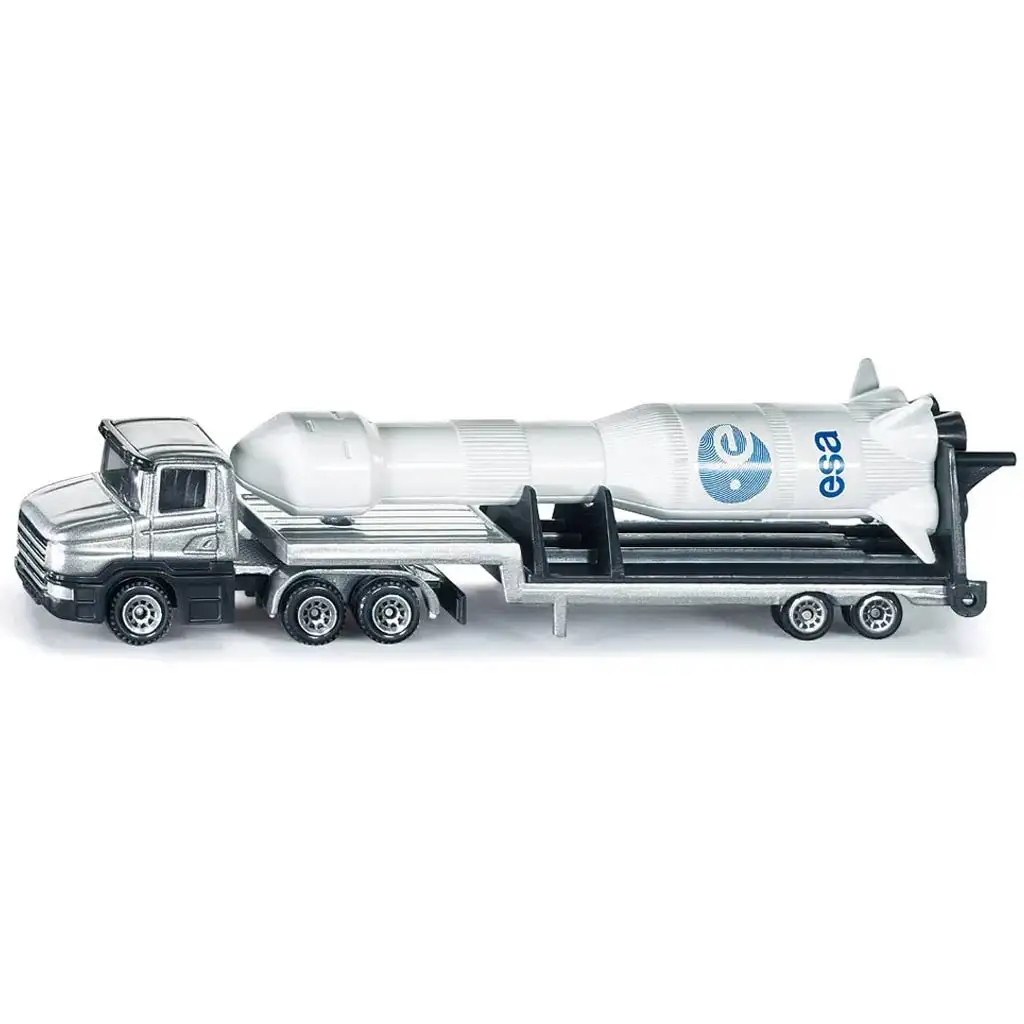SIKU Raumfahrt-Missions-LKW mit Raketen-Anhänger 1/87 Bild 1