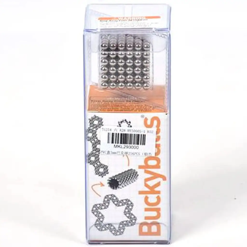 Silberfarbene magnetische Kugeln 5mm 216 Stück Bild 1