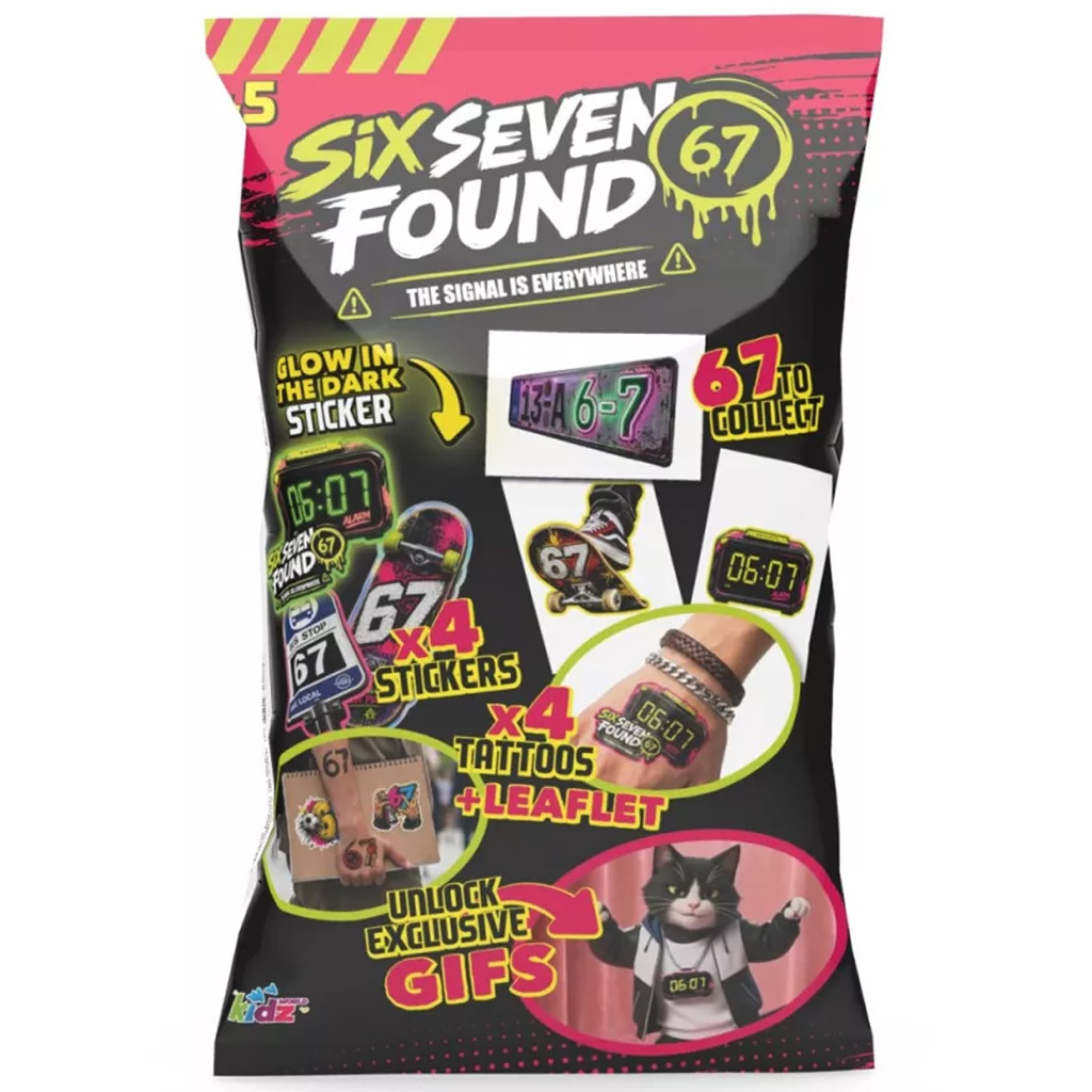 Six-Seven Found Aufkleber und Tattoo Überraschungspaket Bild 1