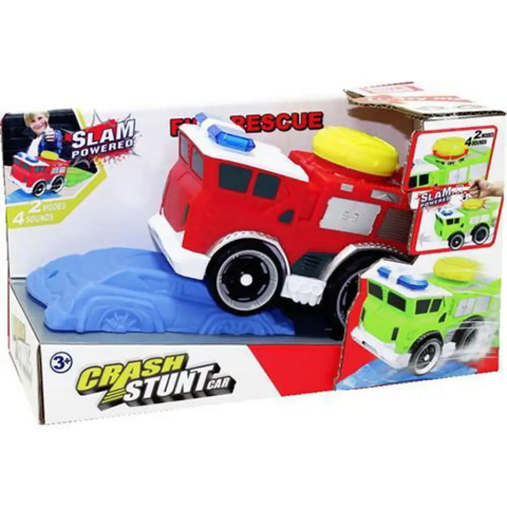 Slam Power rotes Feuerwehrauto mit Sound Bild 1