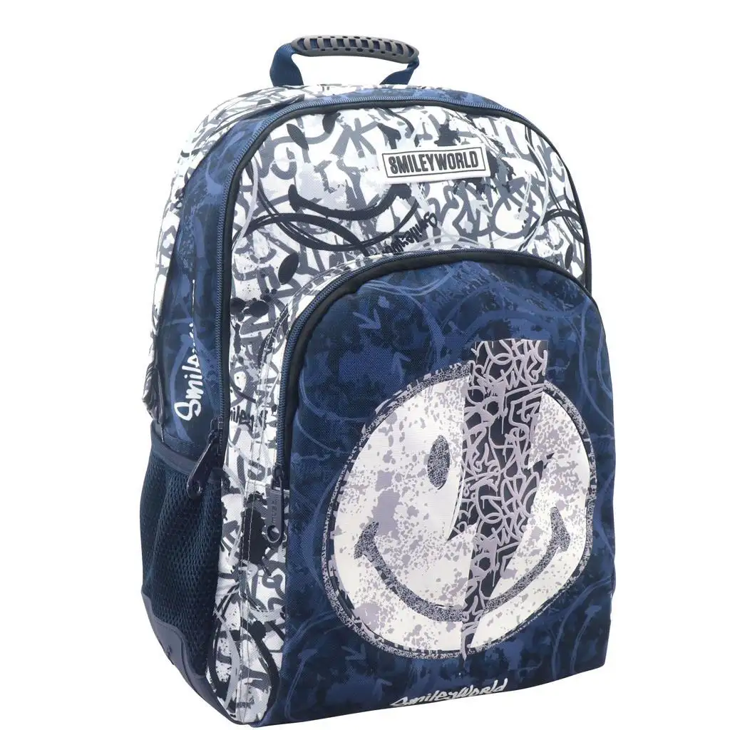 Smiley Thunder runder Schulranzen, Rucksack 33x16x45cm Bild 1