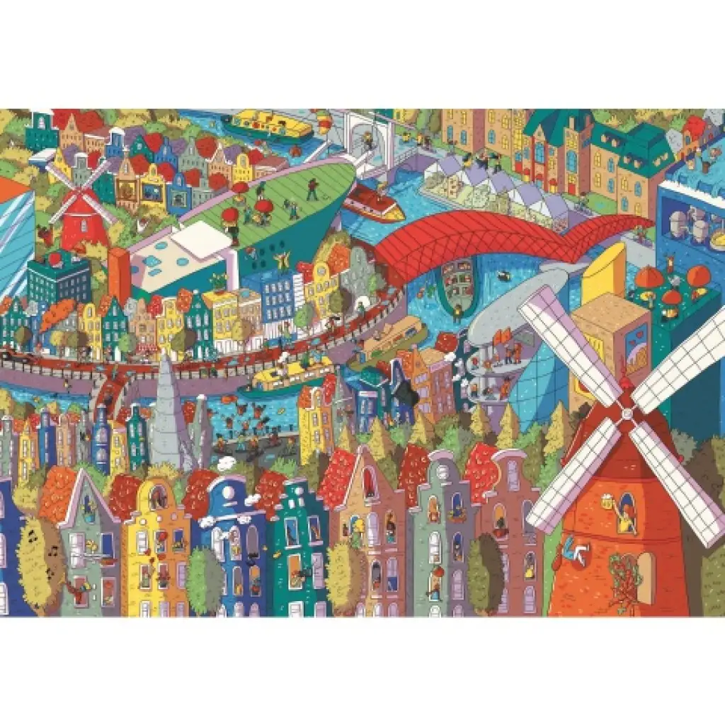 Sneaky Peekers: Amsterdam UFT 1000-teilige Puzzle - Trefl Bild 2