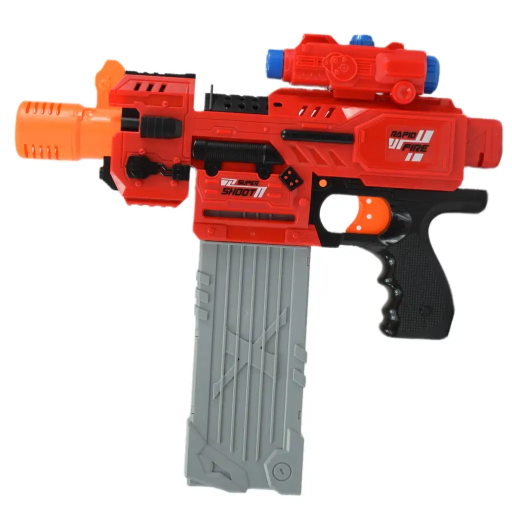 Sniping: Elektrisch umwandelbare riesige Schaumstoffpistole mit Patronen und Zielscheibe 79cm Bild 10
