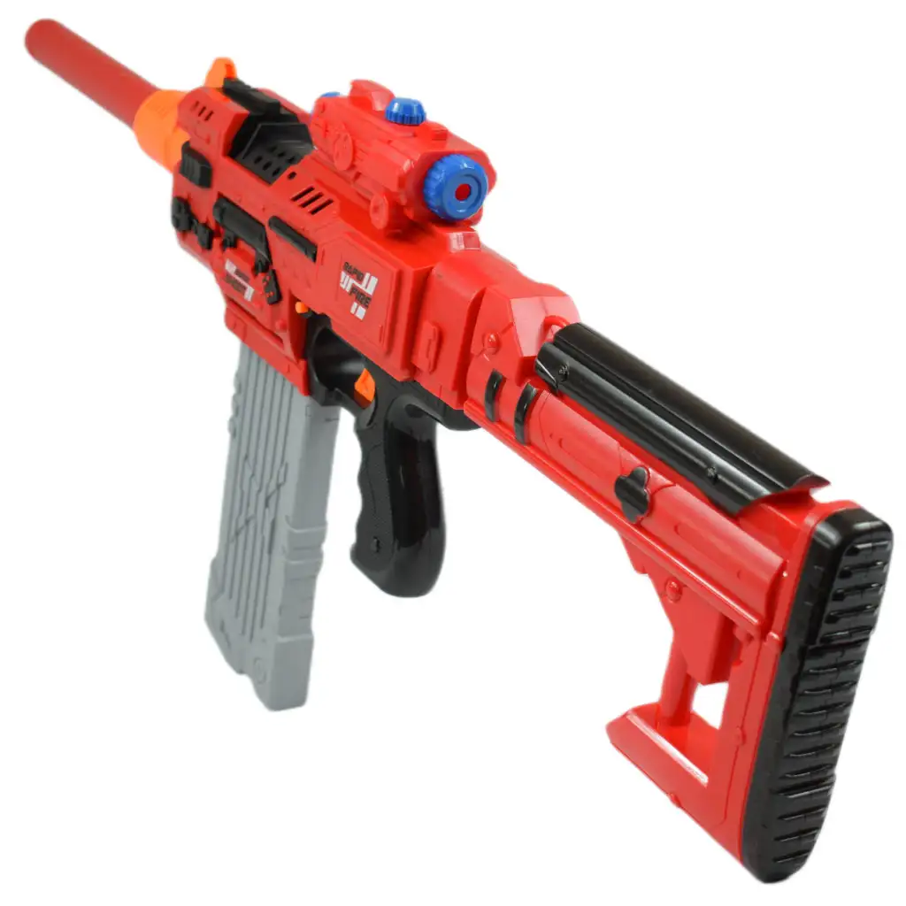 Sniping: Elektrisch umwandelbare riesige Schaumstoffpistole mit Patronen und Zielscheibe 79cm Bild 5