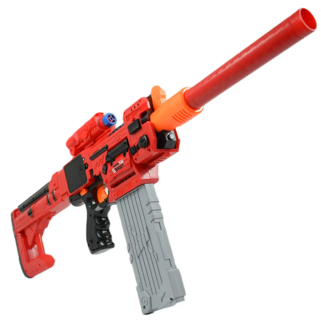 Sniping: Elektrisch umwandelbare riesige Schaumstoffpistole mit Patronen und Zielscheibe 79cm Bild 7