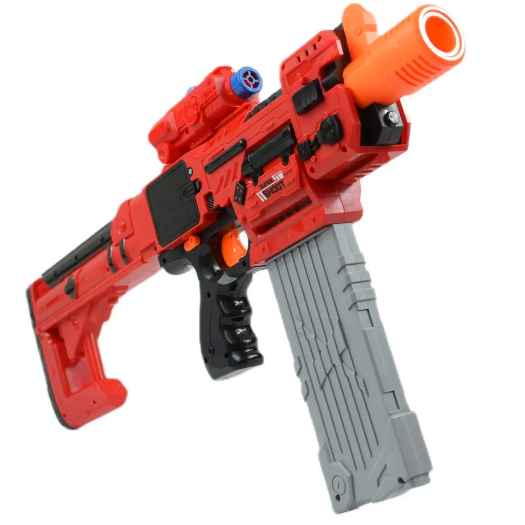 Sniping: Elektrisch umwandelbare riesige Schaumstoffpistole mit Patronen und Zielscheibe 79cm Bild 8