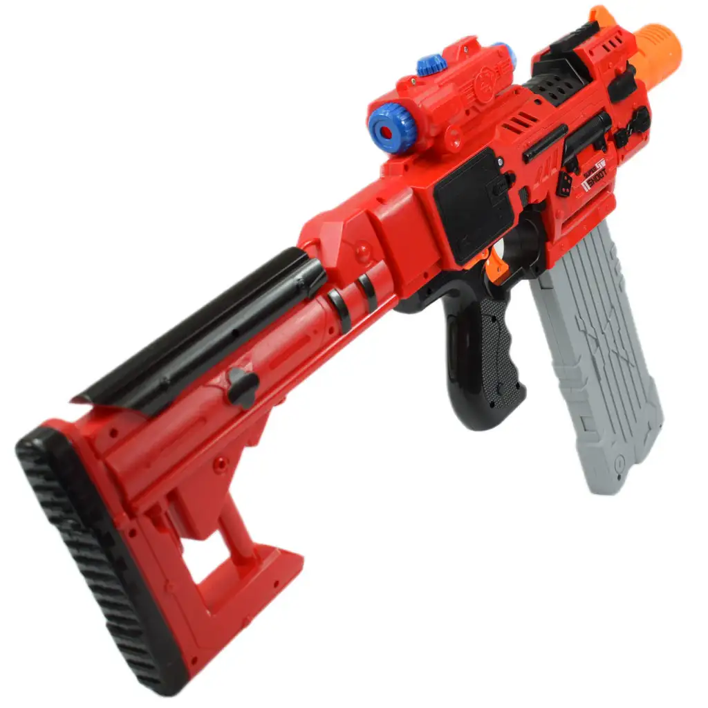 Sniping: Elektrisch umwandelbare riesige Schaumstoffpistole mit Patronen und Zielscheibe 79cm Bild 9