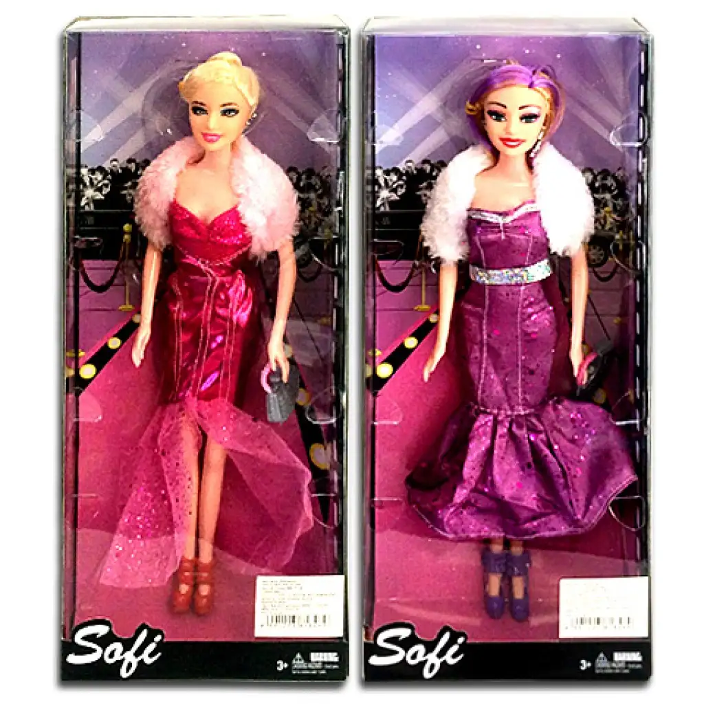 Sofi Baby im Abendkleid mit Pelz in 2 Varianten Bild 1