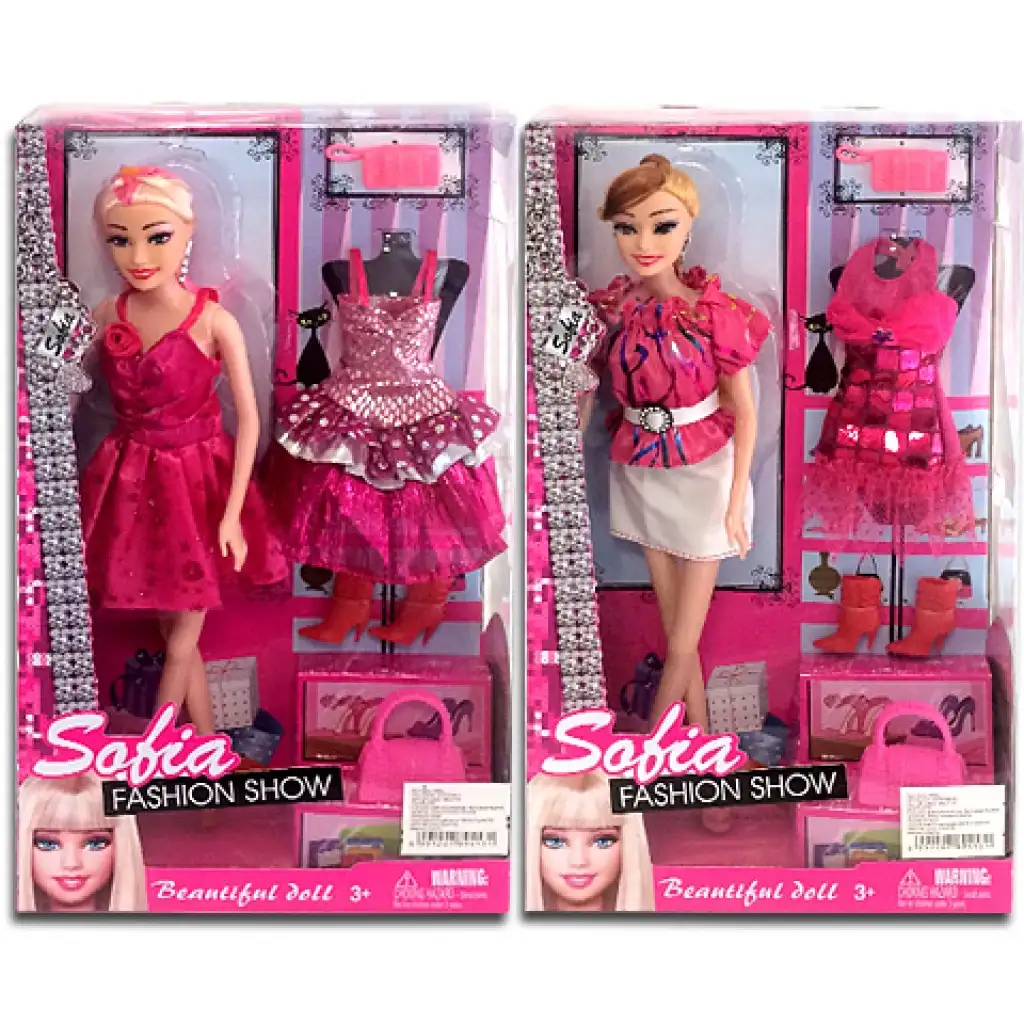 Sofia Fashion Show Puppe mit extra Kleidung und Accessoires in 2 Varianten Bild 1