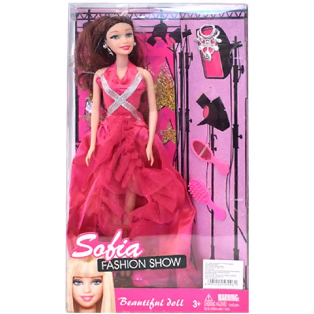 Sofia Fashion Show Reisepuppe mit extra Kleidung und Koffer in 2 Varianten Bild 1