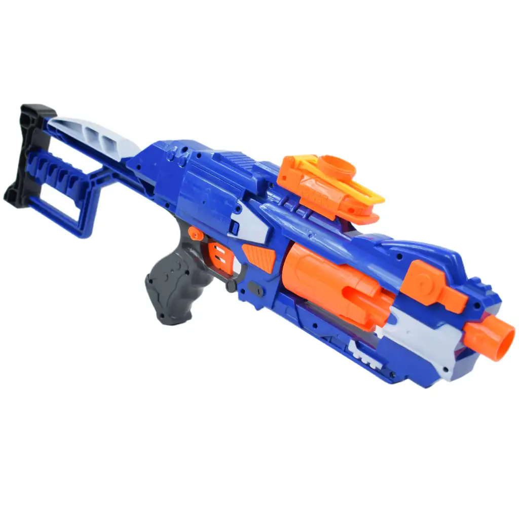 Soft Bullet Gun: Elektrisches Revolver-Schaumstoffgewehr mit Munition 55cm Bild 3