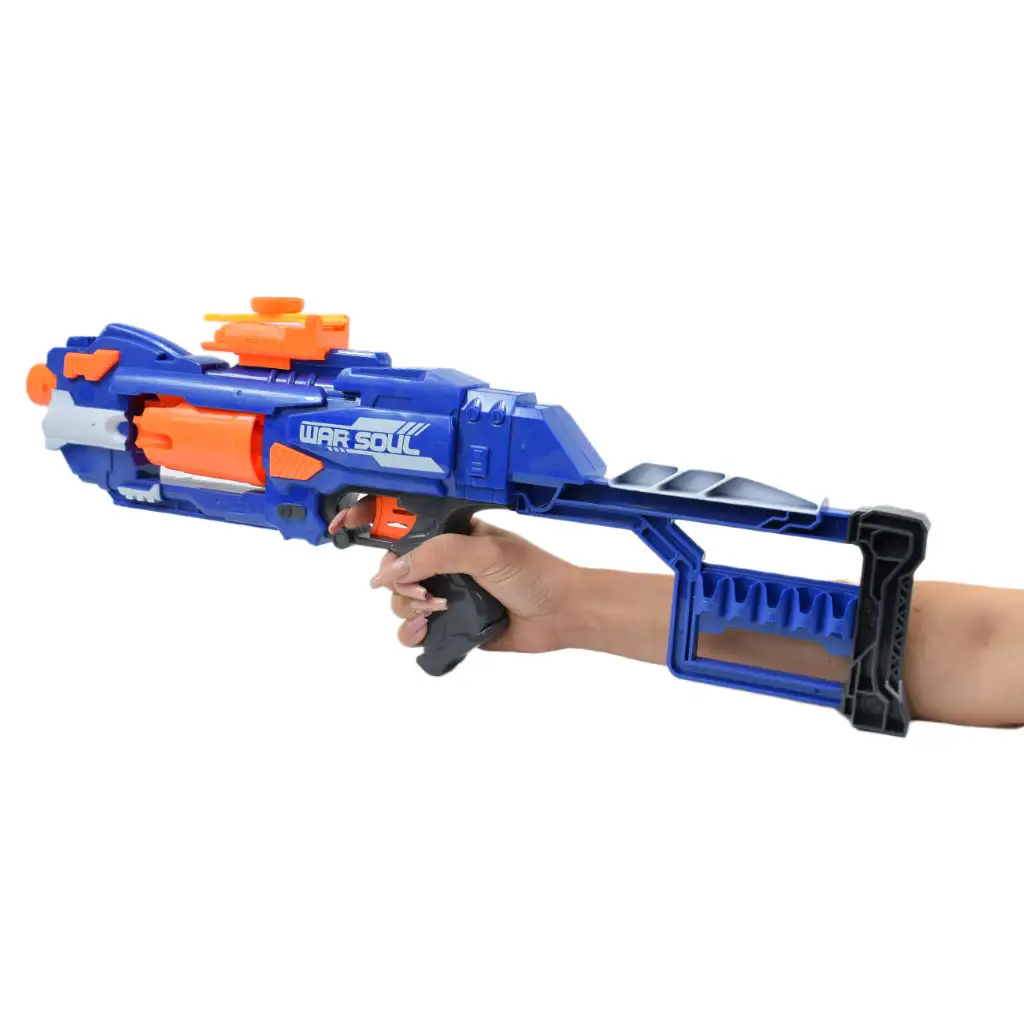 Soft Bullet Gun: Elektrisches Revolver-Schaumstoffgewehr mit Munition 55cm Bild 5