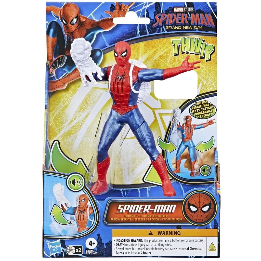Spider-Man Neuester Tag: Spider-Man Actionfigur mit Sound 15cm - Hasbro Bild 1