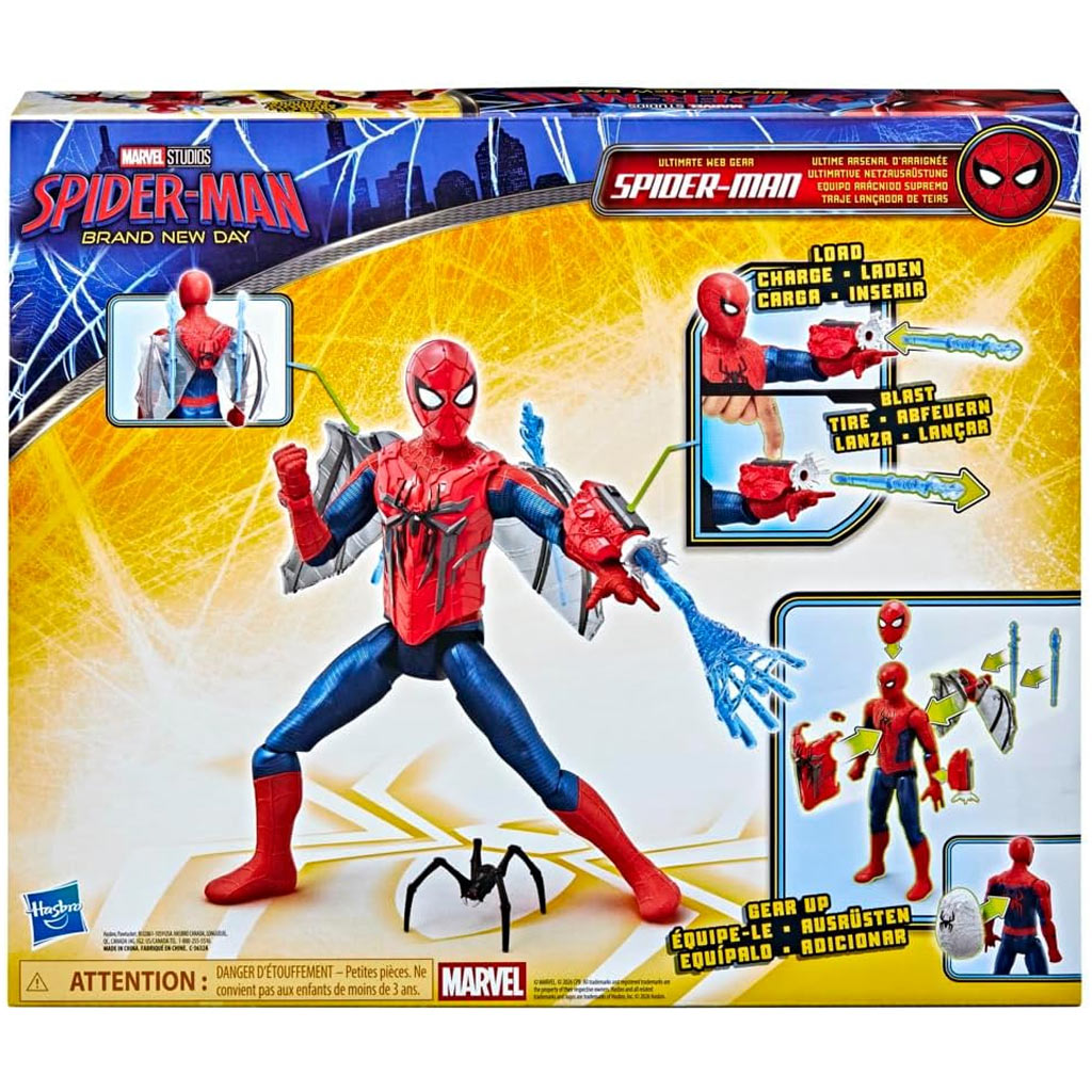 Spider-Man Neuester Tag: Ultimate Web Gear ausrüstbare Actionfigur mit Zubehör 29cm – Hasbro Bild 4