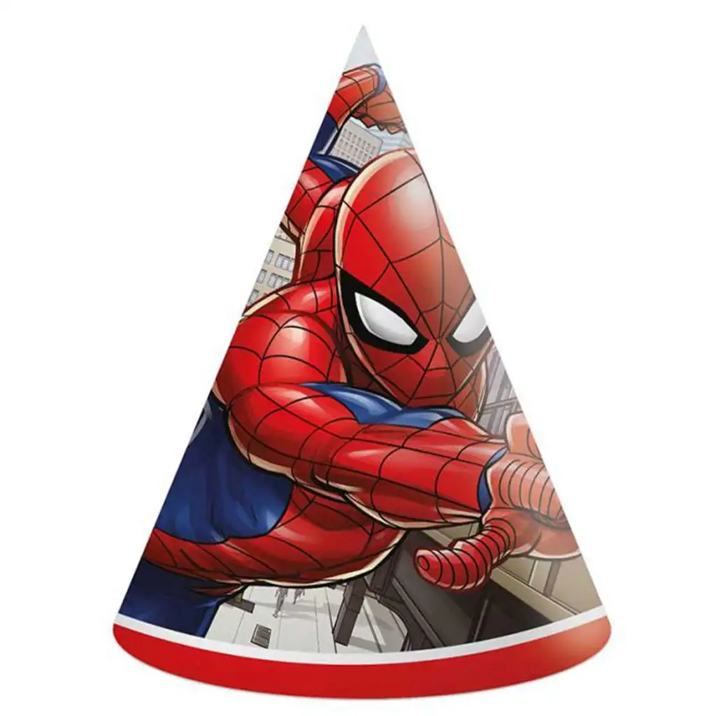 Spider-Man Papier-Partyhüte 6er-Set Bild 1