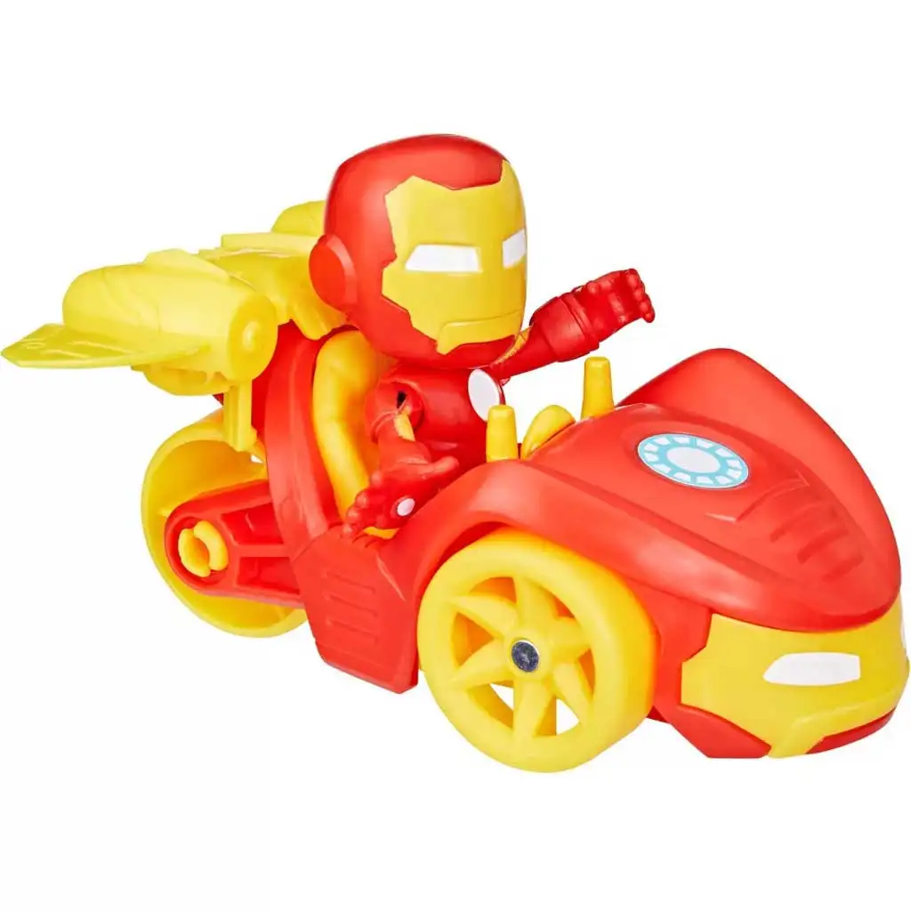 Spider-Man: Poki und seine wunderbaren Freunde - Iron Man Actionfigur mit Fahrzeug - Hasbro Bild 2