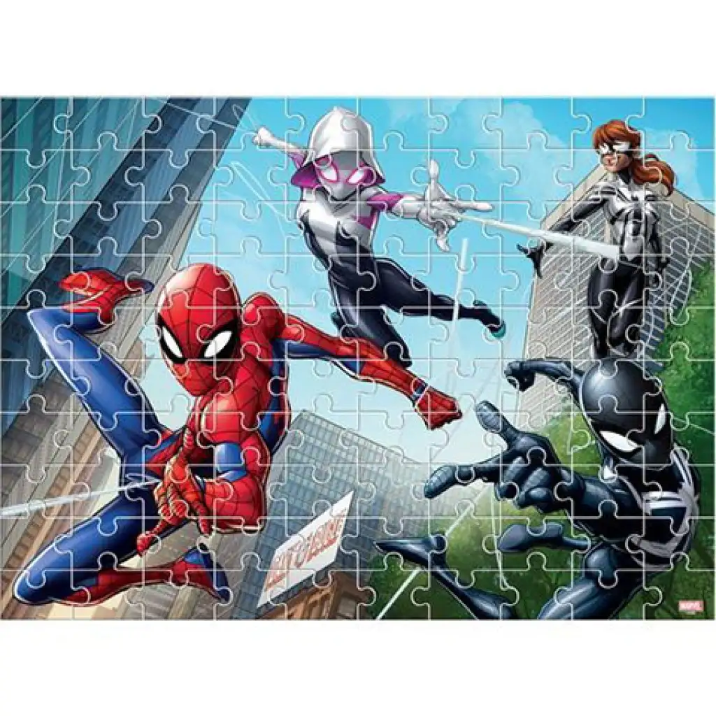 Spiderman ausmalbares 2-in-1 Puzzle mit 100 Teilen Bild 2