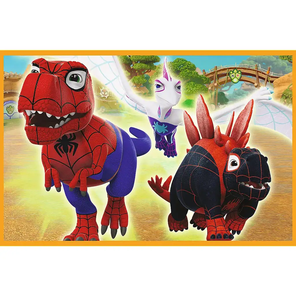 Spidey und die Dinos 2x24 Teile Puzzle - Trefl Bild 2