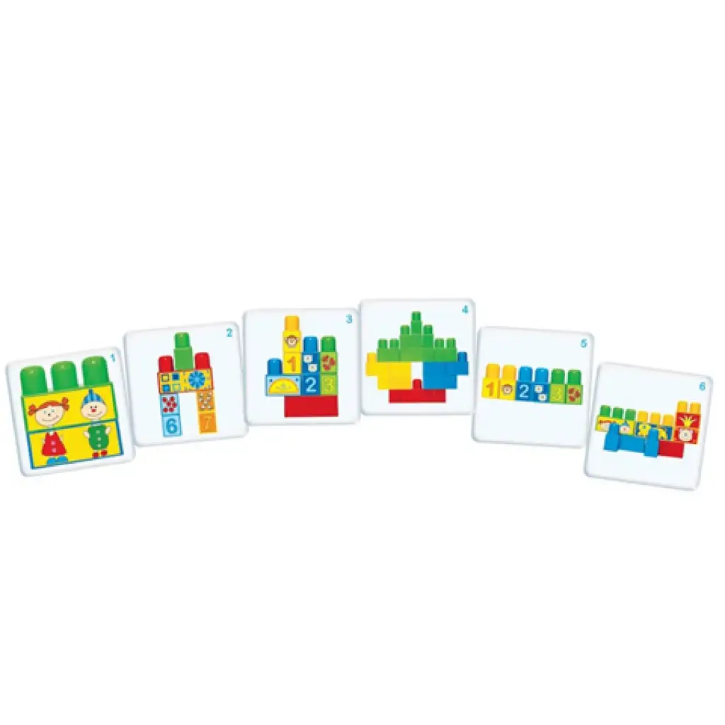Spiele und lerne!: Achte darauf und baue es auf! Konstruktionsspielzeug mit Entwicklungskarten - D-Toys Bild 2