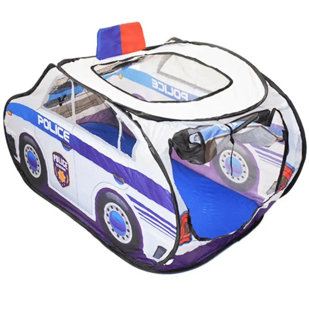 Spielzelt in Form eines Polizeiautos mit Netzfenstern 99x50x50cm Bild 2