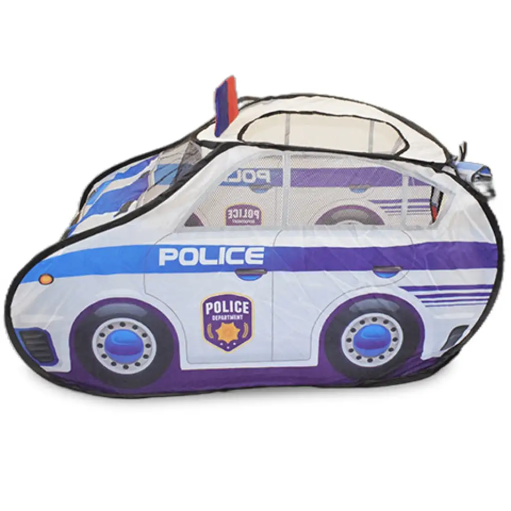 Spielzelt in Form eines Polizeiautos mit Netzfenstern 99x50x50cm Bild 6