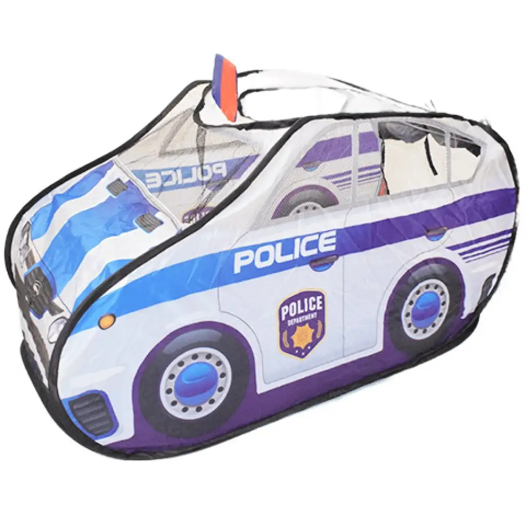 Spielzelt in Form eines Polizeiautos mit Netzfenstern 99x50x50cm Bild 1