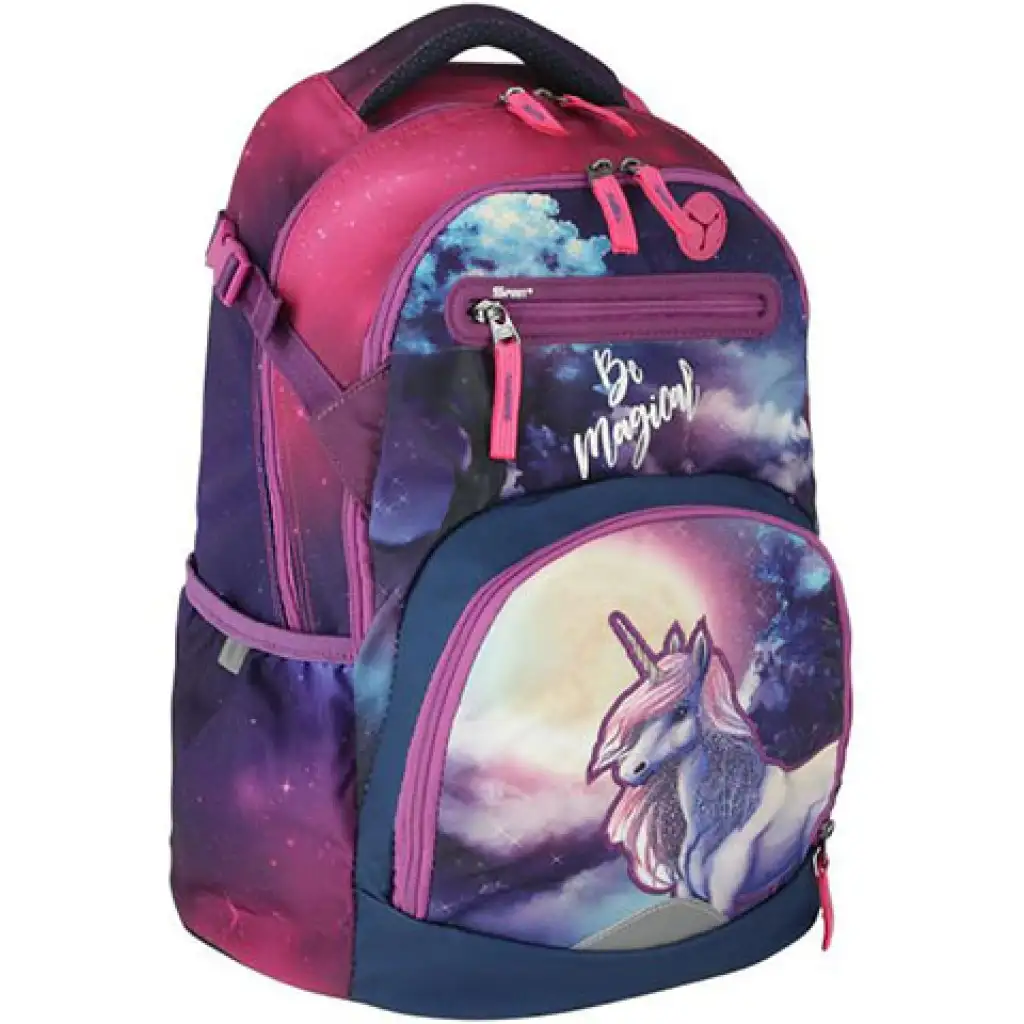 Spirit: Be Magical gemusterter Schulranzen, Rucksack 3-teiliges Set Bild 2
