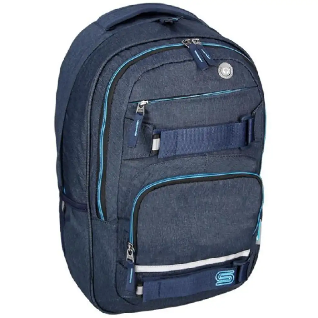 Spirit: Campus blauer abgerundeter Schulranzen, Rucksack Bild 1