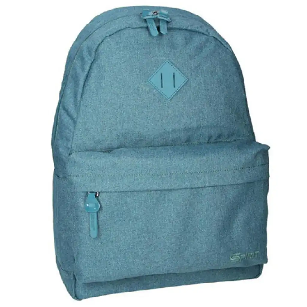 Spirit: Club hellblauer, abgerundeter Schulranzen, Rucksack 44x33x17cm Bild 1