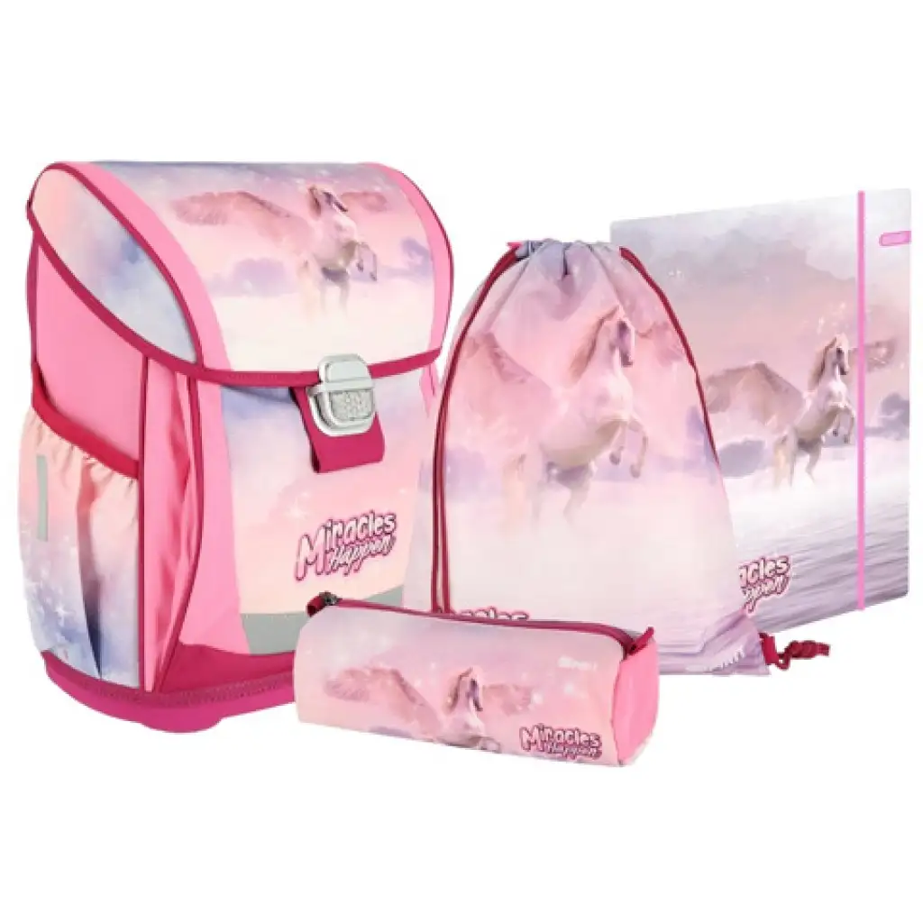 Spirit: Cool Pegasus ergonomischer Schulranzen, Rucksack 4-teiliges Set Bild 1