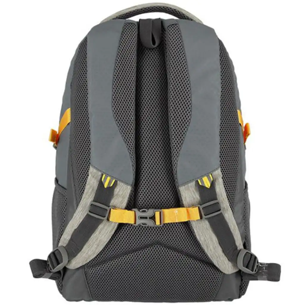 Spirit: Crew graue, gelbe abgerundete Schultasche, Rucksack 48x31x20cm Bild 2