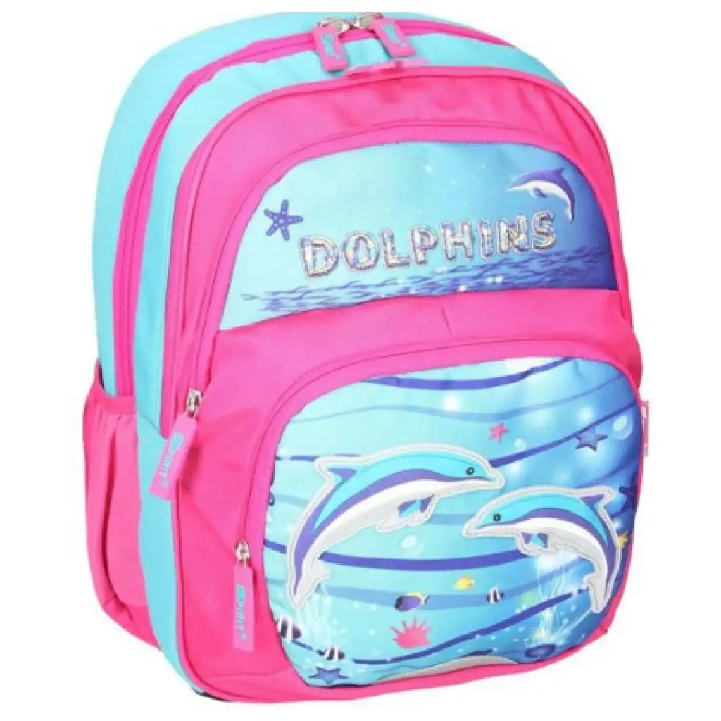 Spirit: Ergonomischer Schulrucksack mit Delfin-Motiv Bild 2