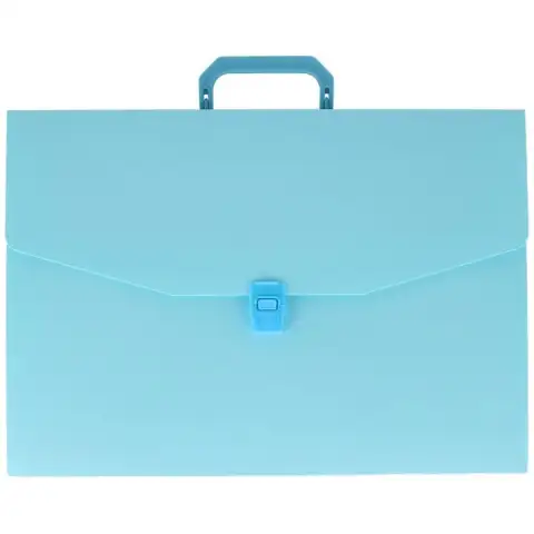 Spirit: Klassische pastellblaue Aktenmappe mit Griff A4 Bild 1