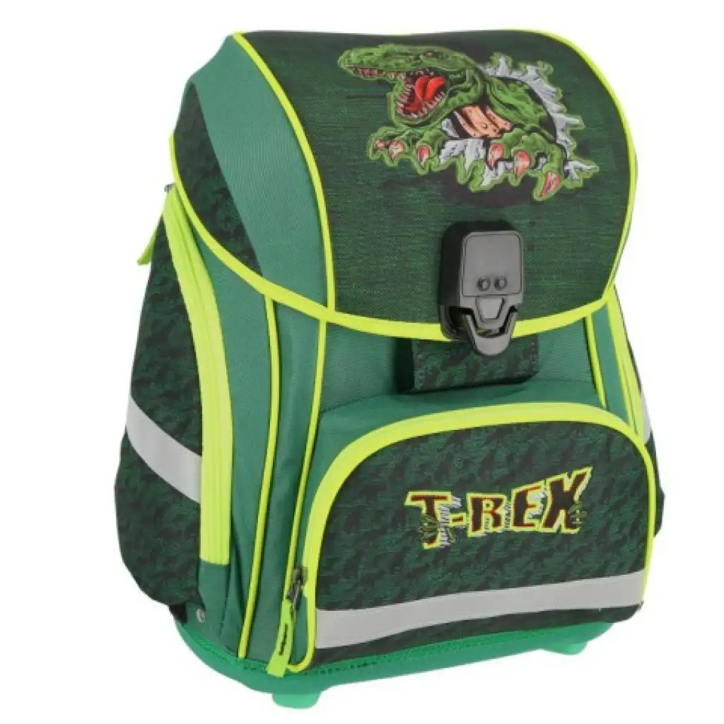 Spirit: LED-Schulranzen mit T-Rex-Muster, Rucksack 5-teiliges Set Bild 2