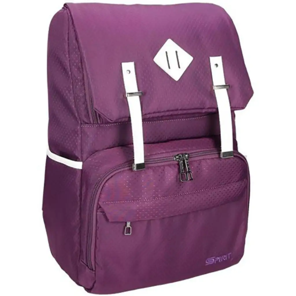 Spirit: Lila Rucksack mit weißen Riemen 47x33x17cm Bild 1