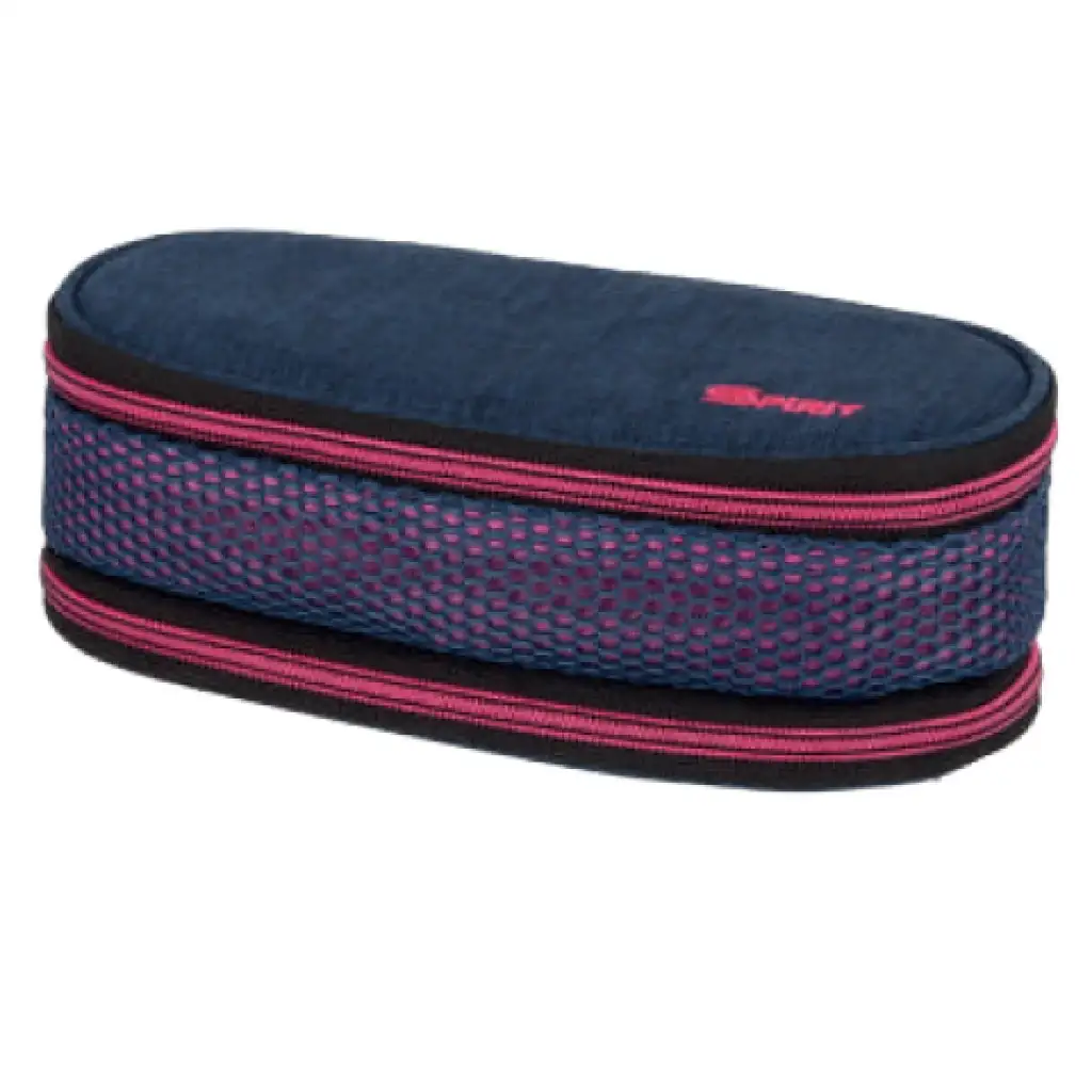 Spirit: My Bag blau und pink zweifach unterteiltes ovales Federmäppchen Bild 1