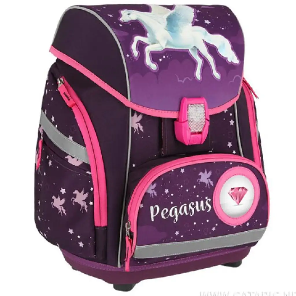 Spirit: Pegasus lila 5-teiliges Schulrucksack-Set mit Zubehör und LED-Licht Bild 2