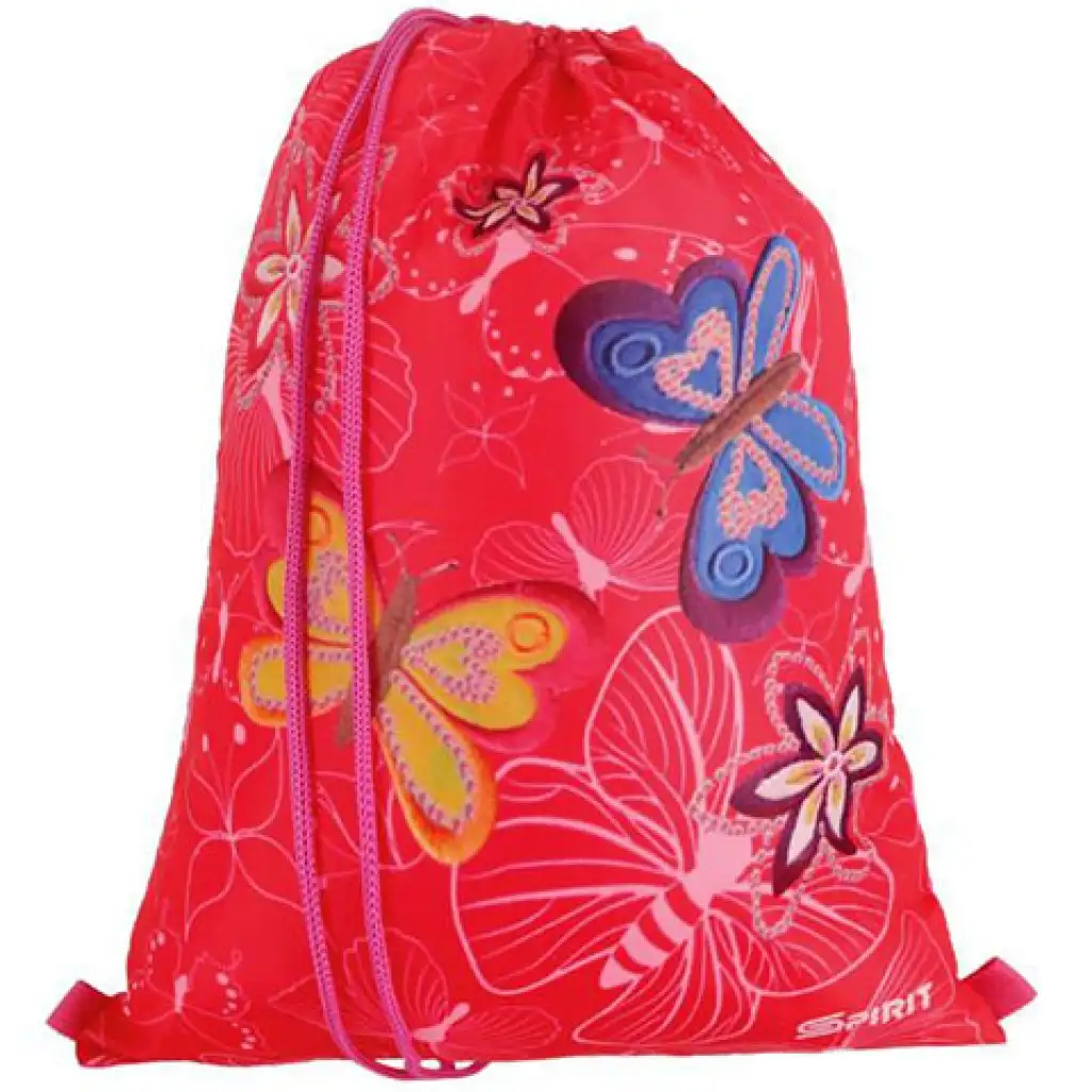 Spirit: Schmetterlingsmuster, LED-Schulranzen, Rucksack 5-teiliges Set Bild 3