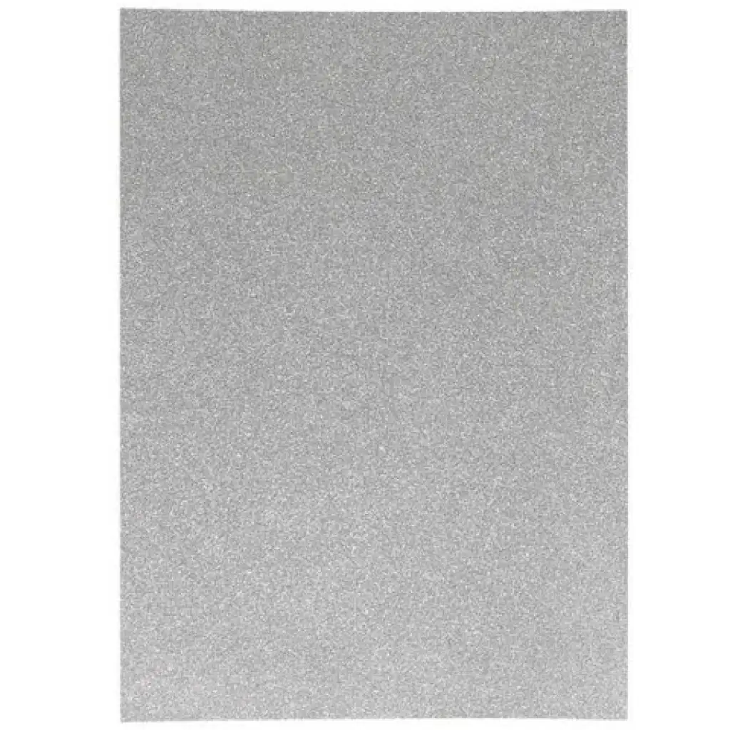 Spirit: Selbstklebender glitzernder Dekorationsschaumstoff in Silber, A4, 1 Stück Bild 1