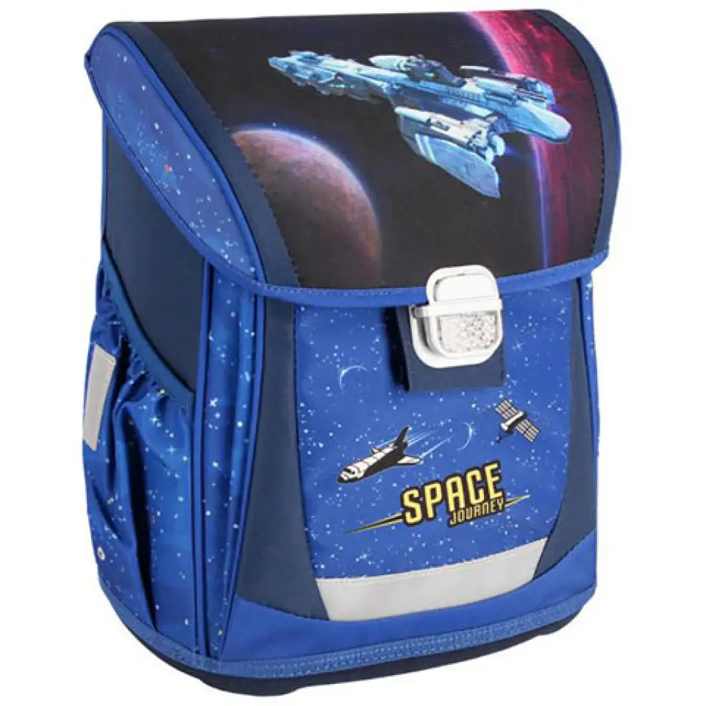 Spirit: Space gemusterter Schulranzen, Rucksack 4-teiliges Set Bild 2