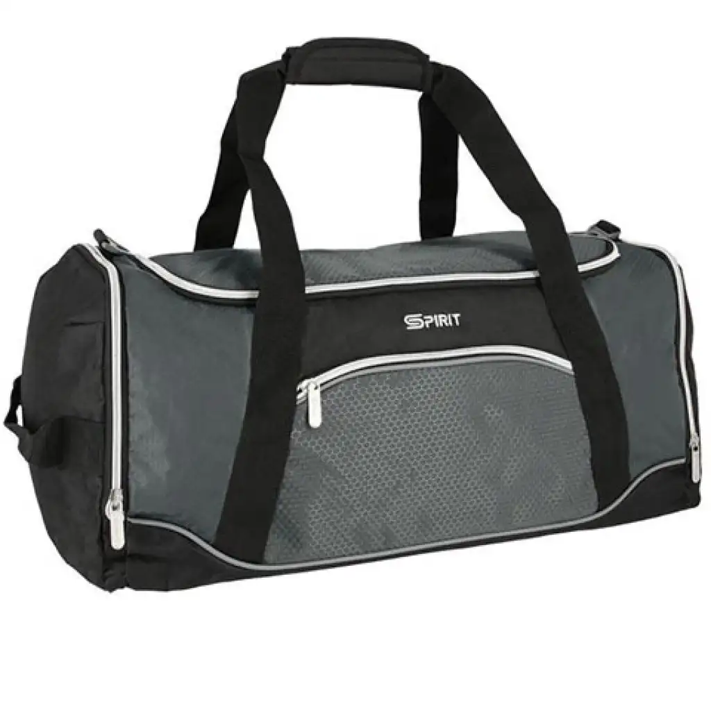 Spirit: Sporttasche für das Fitnessstudio schwarz-grau 20x51x23cm Bild 1