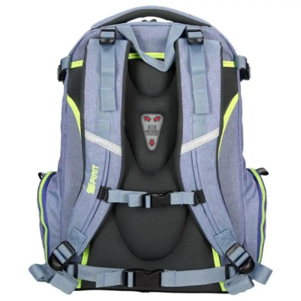 Spirit: Stinger hellblauer Premium ergonomischer Schulranzen Rucksack Bild 4