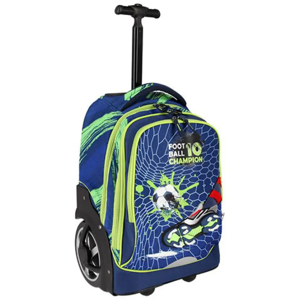 Spirit: Trolley Football No.10 rollender Schulranzen Rucksack 23x34x46cm Bild 1