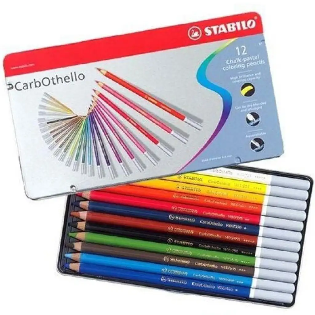 Stabilo: CarbOthello 12er-Set Buntstifte in Metalldose Bild 2