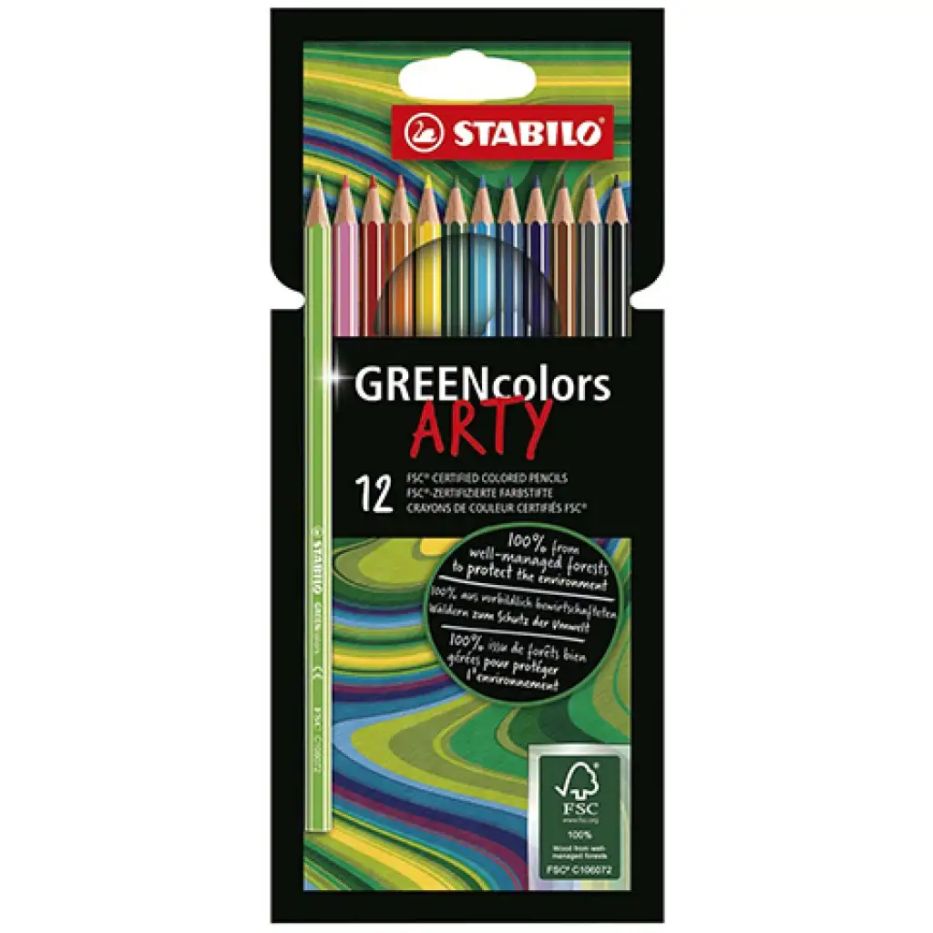 Stabilo: GREENcolors ARTY Buntstifte 12er-Set Bild 1