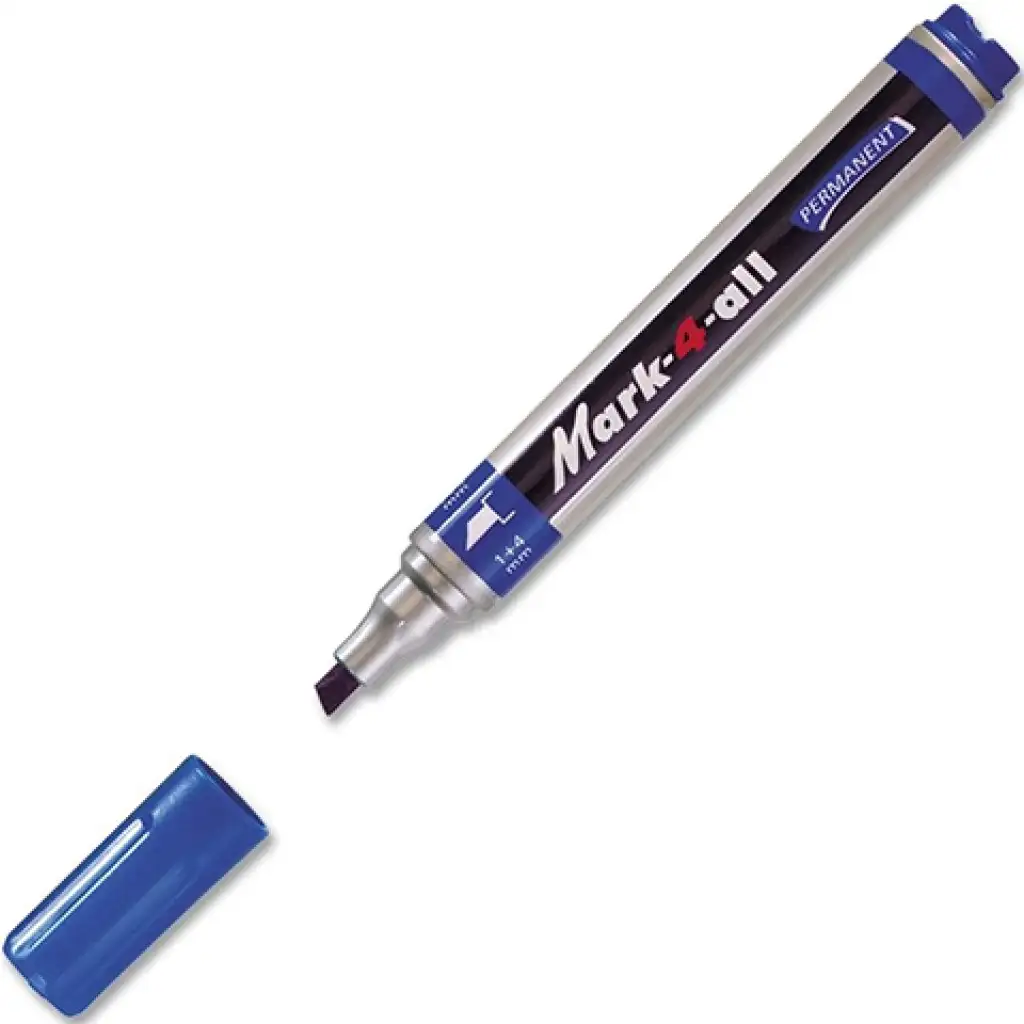 Stabilo: Mark-4-All Keilspitze Permanentmarker in Blau Bild 2
