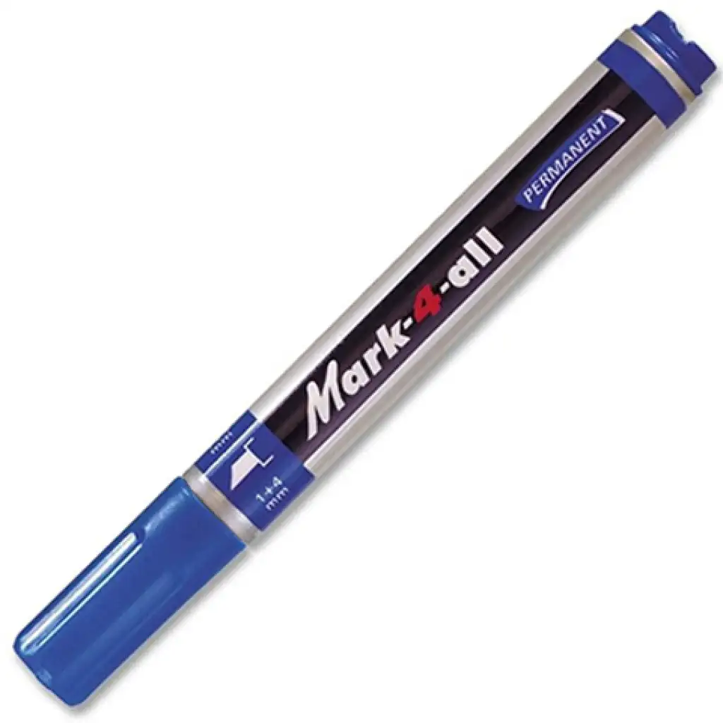 Stabilo: Mark-4-All Keilspitze Permanentmarker in Blau Bild 1