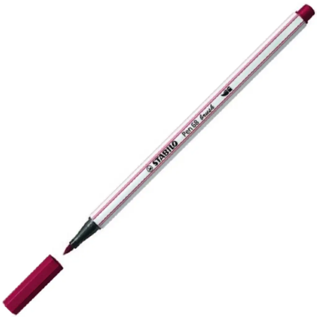 Stabilo: Pen 68 Pinselmarker bordeaux Bild 1